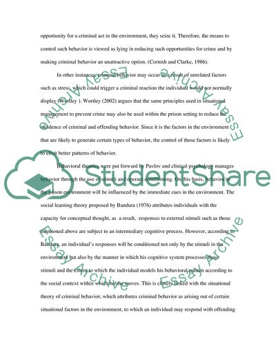 The Prison Environment