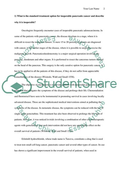 Pancreatic Cancer Issue