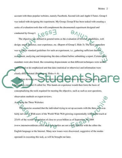 Analysis of the Level of Complexity of Creating an Account