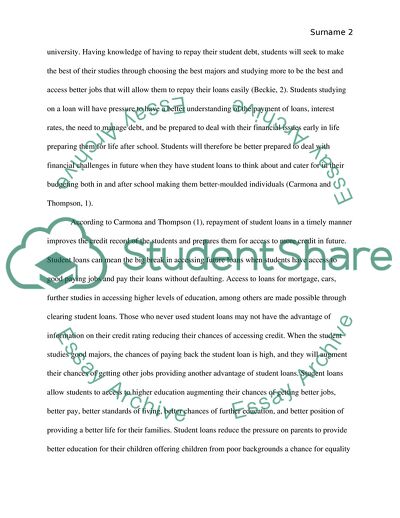 Benefits of Student Debt