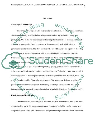 Conduct a comparison between latest Intel and AMD chips