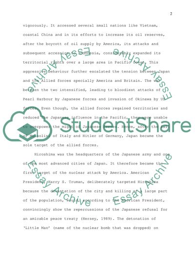 Nuclear attacks on Hiroshima and Nagasaki