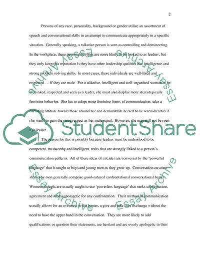 Communication difference between men and women