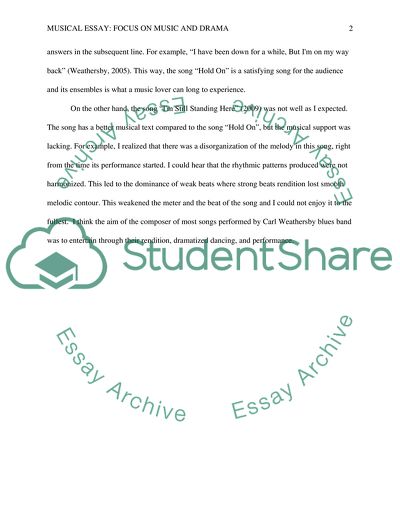 Focus on Music and Drama in Carl Weathersby Blues Band