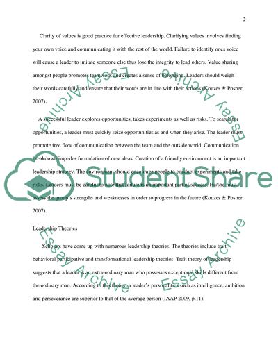 Contemporary Leadership in Human Services