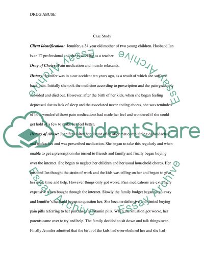 Analysis of the Case of Drug Abuse