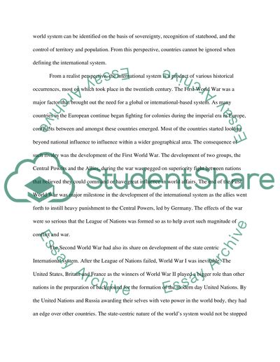 Historical Milestones in the Evolution of International System