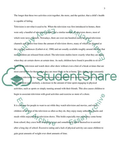 Television and Effect on Children