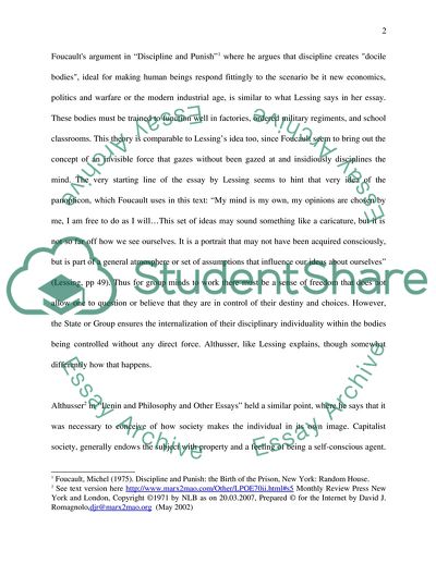 What Does Doris Lessing Mean by the Title Group Minds