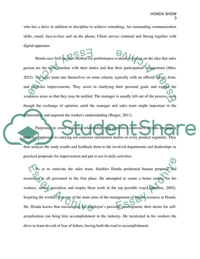 Global Corporate Strategy of Honda