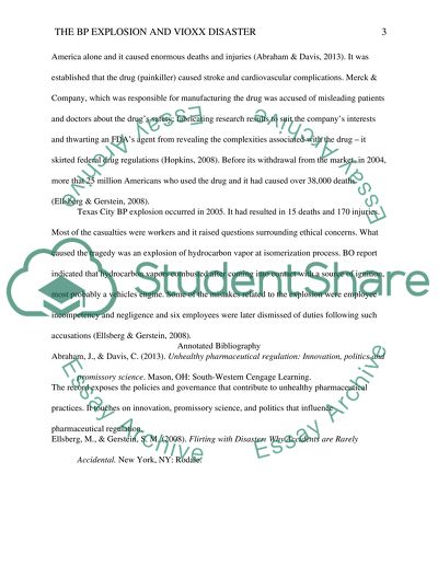 The BP Explosion and Vioxx Disaster