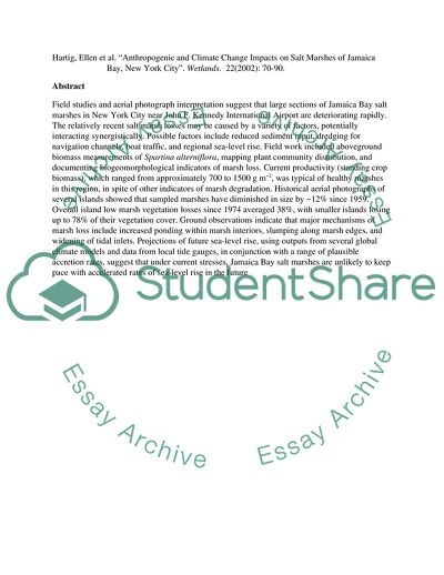 Climate Change and Sea Level Rise