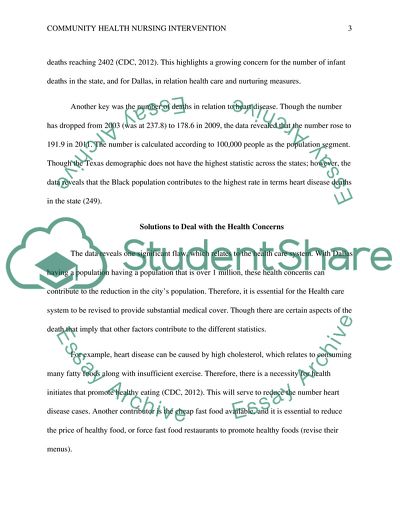 Community Health Nursing Intervention