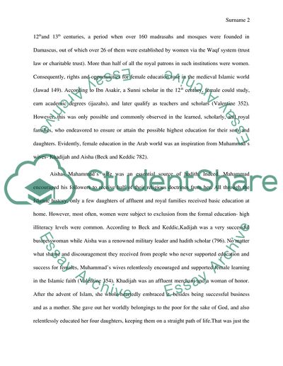 The Role and Education of Islamic Women in the Arabian Gulf