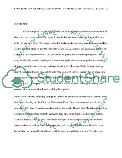 Defending in and around the Penalty Area