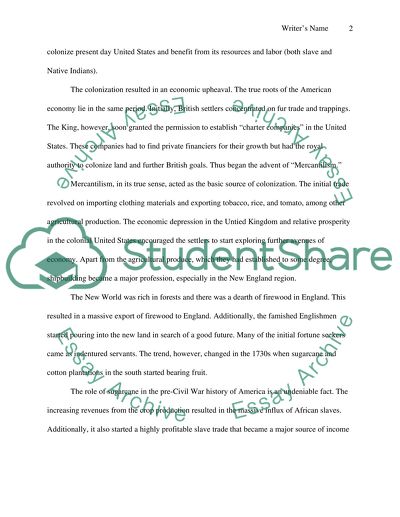 History of the American Economy