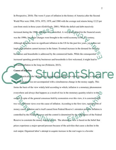 Inflation in the US after the Second World War