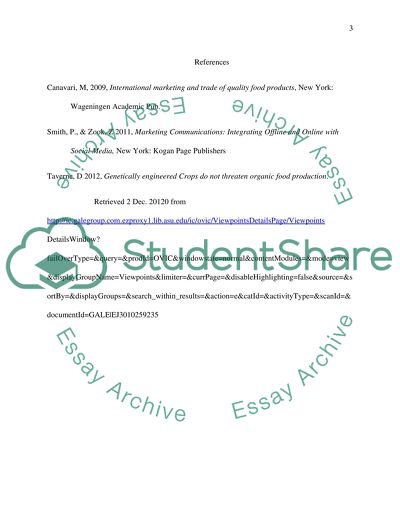 The Public Concern on GM Crops Food