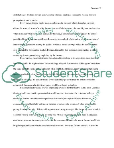 Case Study on Marketing and Public Relation strategies for local movie theater