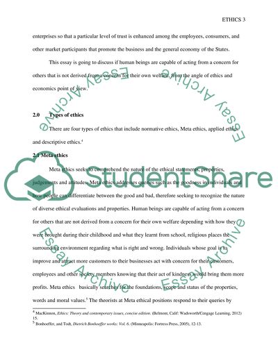 Ethics Is Used to Define the Diverse Regulations and Conducts