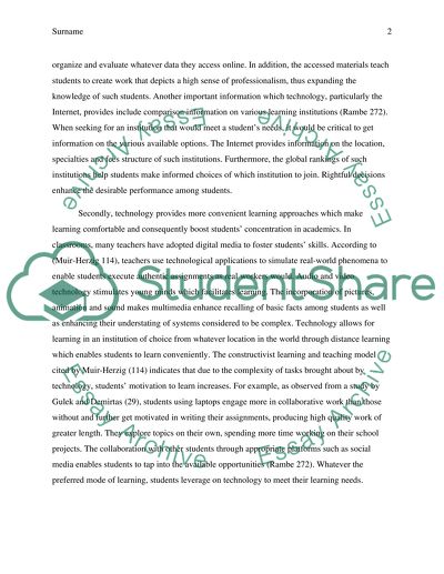 Positive Impact of Technology on Students Success