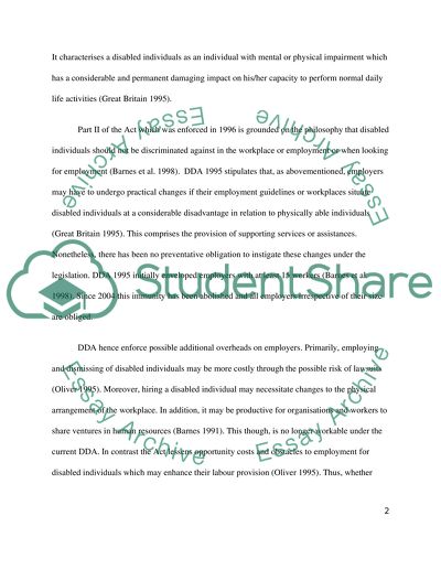 Employment Opportunity for Disabled People