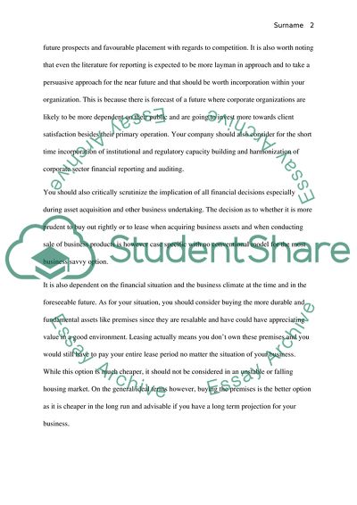 Contemporary Reporting on Financial Matters