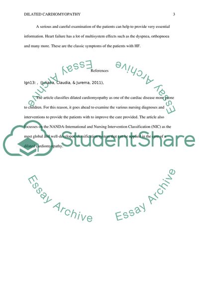 Dilated Cardiomyopathy