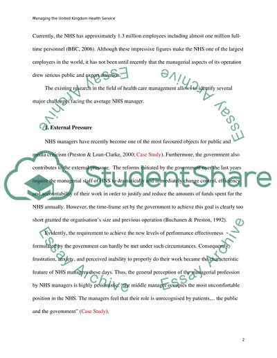 United Kingdom health service