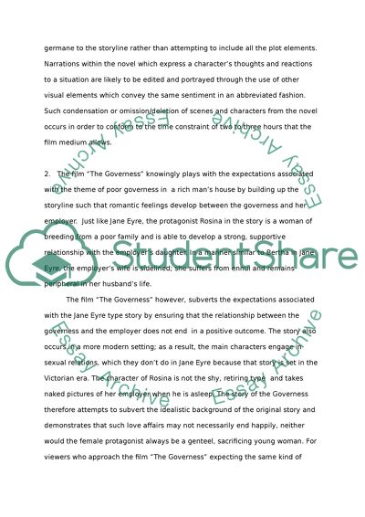 The film The Governess