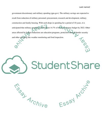 Discretionary and Mandatory Expenditures