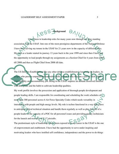 leadership skills assessment essay