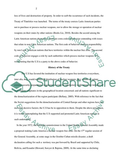 Treaty for the Prohibition of Nuclear Weapons in Latin America and the Caribbean