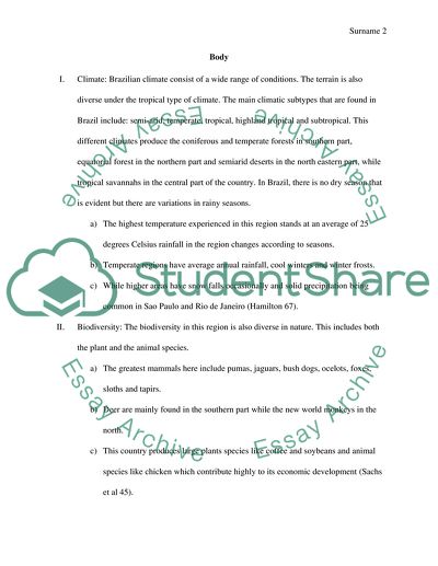 Factors for a Tourist Visiting Republic of Brazil