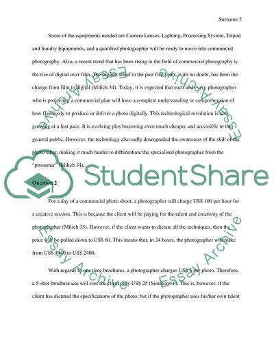 Commercial Photography Survey