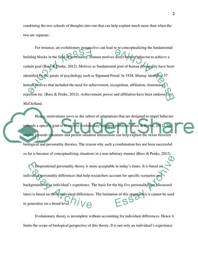 Dispositional, Biological and Evolutionary Theories