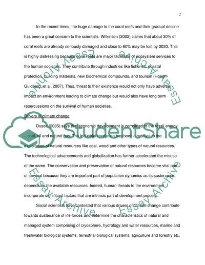 Changing Climate, Global Warming and Role of the UK Government
