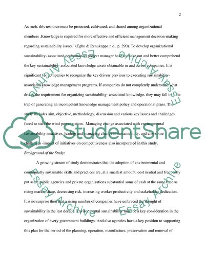 Wind Power generation station in England