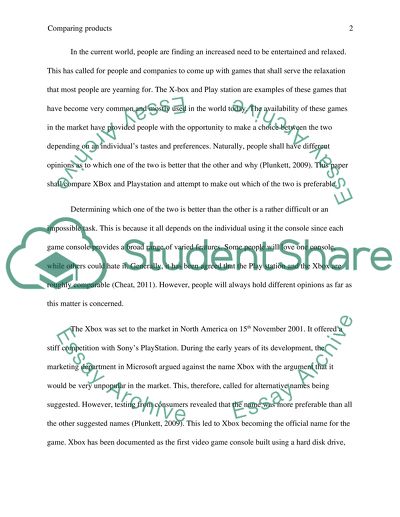 compare and contrast xbox and playstation essay