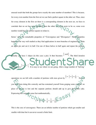 Math paradoxes - geometric series