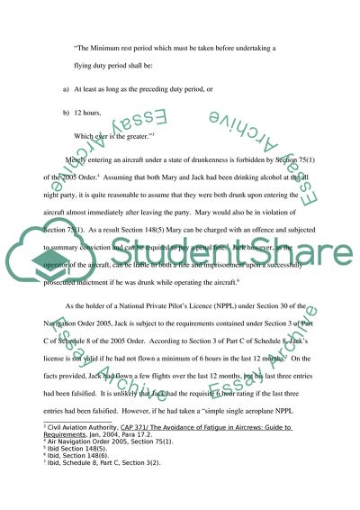 Aviation Law Application
