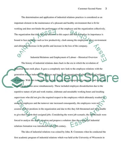 Industrial Relations