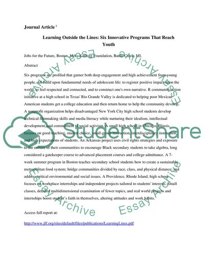 Global Issues in Youth and Community Development