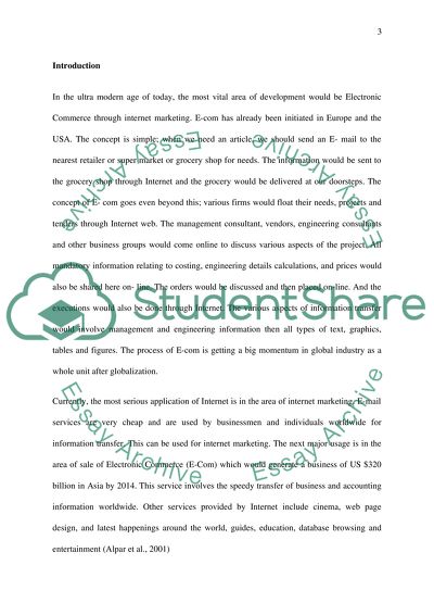 The impact of internet marketing in retailing