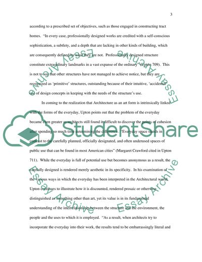 Architecture And The Everyday