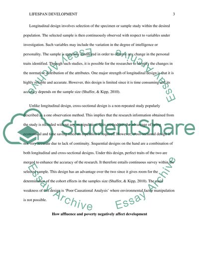 Lifespan development