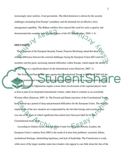 The European Unions Neighborhood Policy