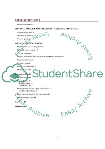 Incorporating HIV/Aids Programmes into Occupational Health for th Prevention and Promotion HIV/AIDS in the Workplace