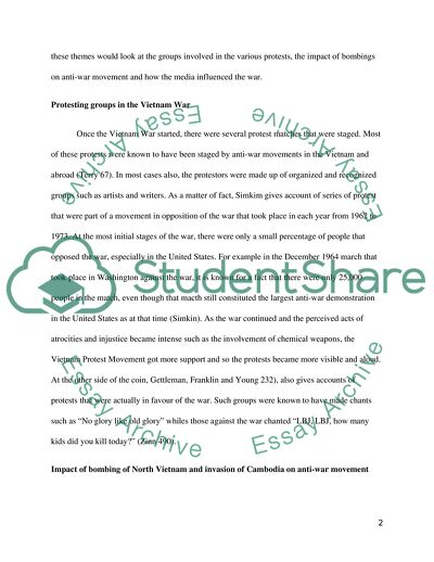 Major Arguments Advanced Against Vietnam War