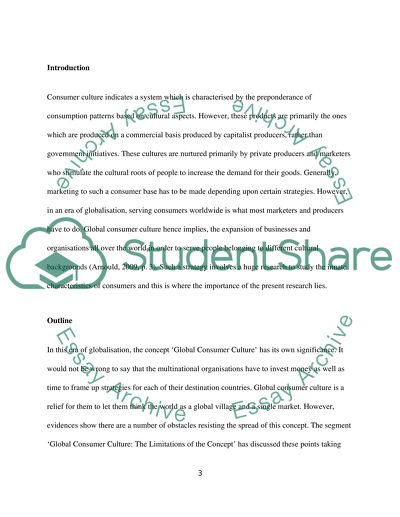 Global Consumer Culture